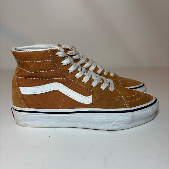 Vans Unisex Sk8 Hi 721356 Mustard Yellow Basketball Shoes Sneakers Sz M 4 W 5.5 - Picture 1 of 9